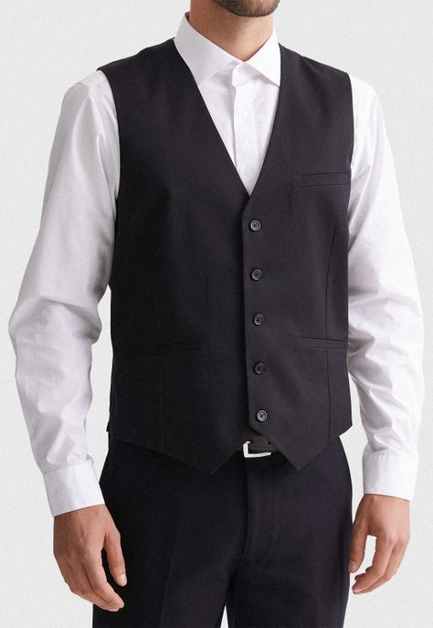 Gilet hombre clasico negro-0