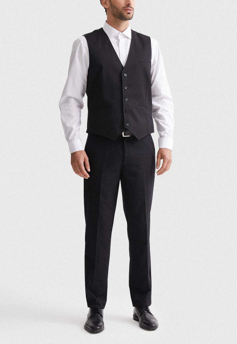 Gilet hombre clasico negro-3