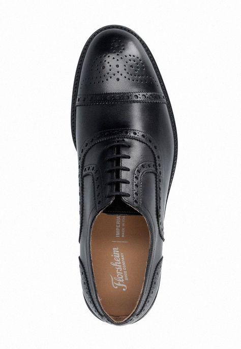 Zapatos Formal Italianos Voltago Cap Toe Bal Oxford Negro-3