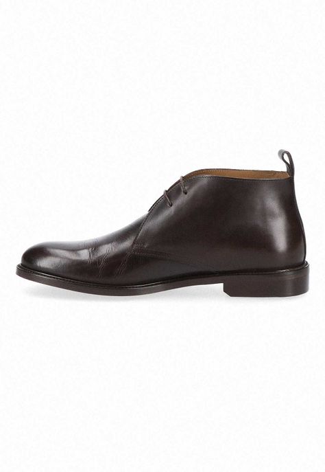 Botines Formal Italianos Voltago Plain Toe Chukka Boot Cafe-1