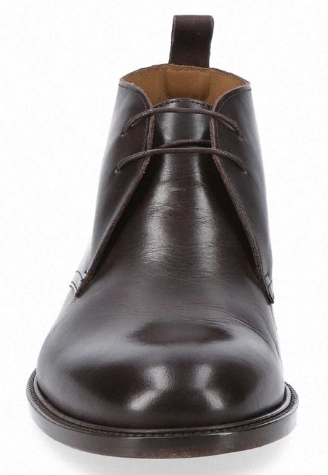 Botines Formal Italianos Voltago Plain Toe Chukka Boot Cafe-2