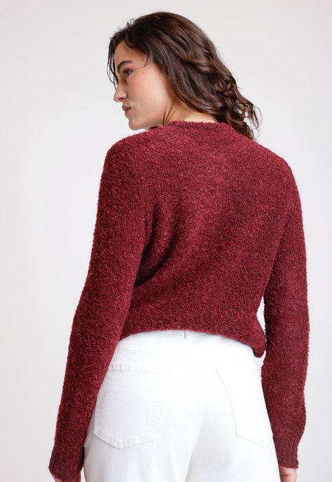 Tejido De Mujer Modelo Dana Color Burdeo-1