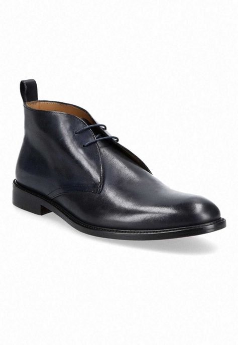 Botines Formal Italianos Voltago Plain Toe Chukka Boot Navy-0