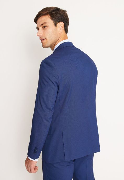 Traje Formal Básico Slim Fantasía Azul Medio-1