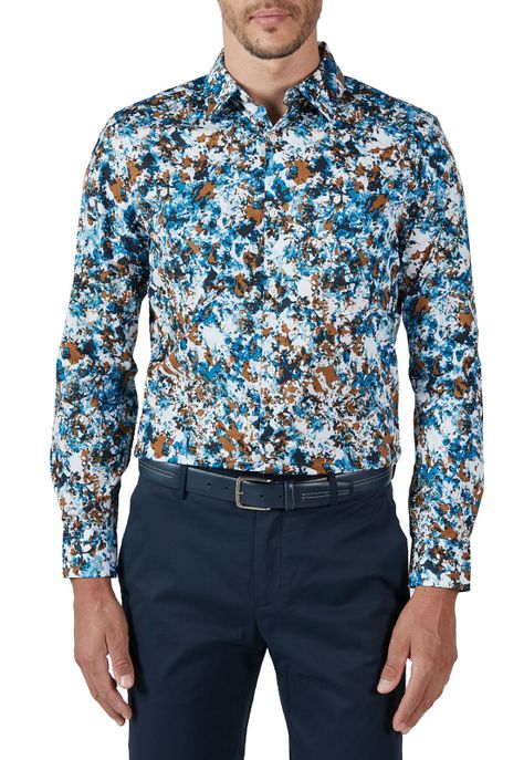 Camisa Estampado Abstracto-0