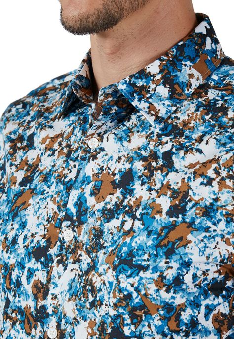 Camisa Estampado Abstracto-2