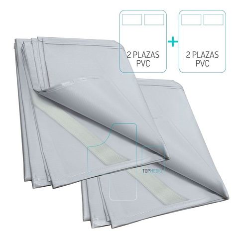Cubre Colchón PVC Impermeable 1½ Plaza Con Elásticos x 2-1