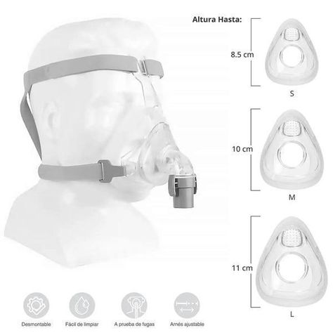 Mascara CPAP Oronasal YF-01 Talla M-2
