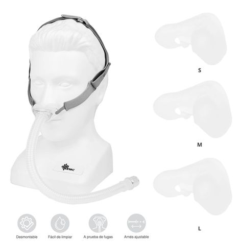 Máscara Nasal N6 Bmc - Incluye 3 Tallas-2