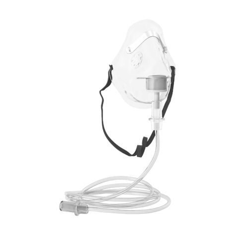 Mascarilla Oxigeno Adulto Alargada Con Tubo 2.1m -0
