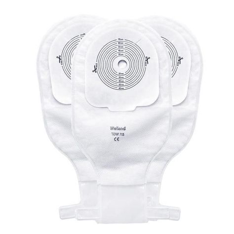 60x Bolsa Colostomía Ostomía Transparente Drenable-1