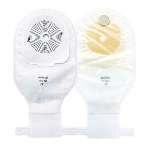 60x Bolsa Colostomía Ostomía Transparente Drenable-2