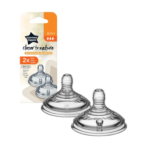 Tetina de silicona Tommee Tippee flujo rapido 6m+-1