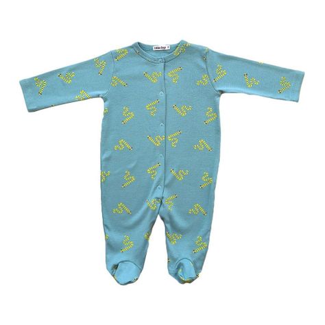 Set 2 enteritos de algodón estampados huerta niño-1