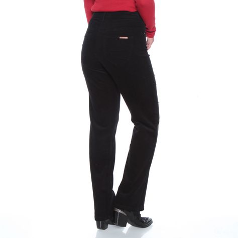 Pantalon Recto Tiro Alto Pretina Basica Un Boton-1