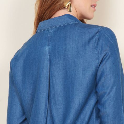 Blusa Manga Larga Lyocell Escote V-5