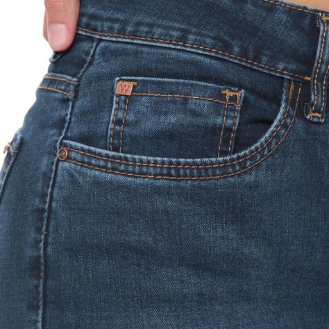 Jeans 1 Boton Slim Tiro Alto Pretina Basica-7