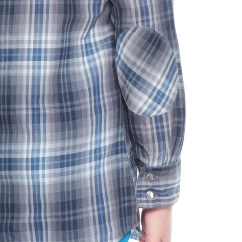 BLUSA INFANTIL ESCOCES  CON DOBLE BOLSILLO-3