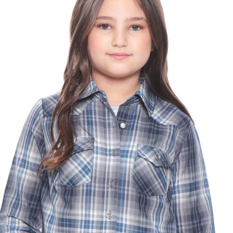 BLUSA INFANTIL ESCOCES  CON DOBLE BOLSILLO-4