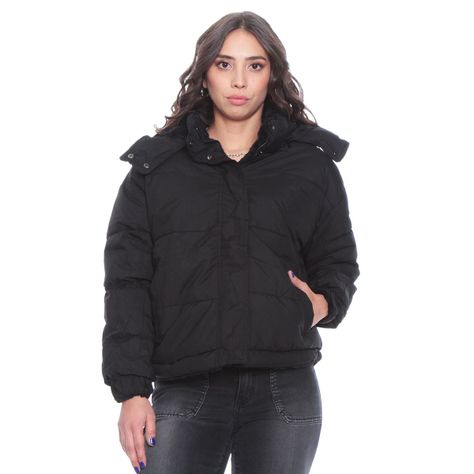 Parka Manga Larga Reversible Con Capucha Y Piel Sintetica-0