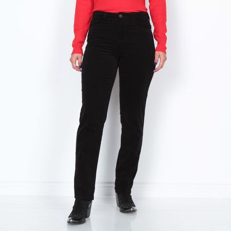 Pantalon Cotele Recto Push In Push Up Pretina  Basica Un Boton-2