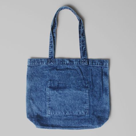 Bolso Con Bolsillo Denim-3