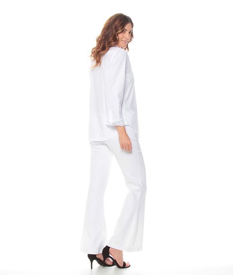 Blusa Manga Larga Solida Cuello Camisero Abotonada-6