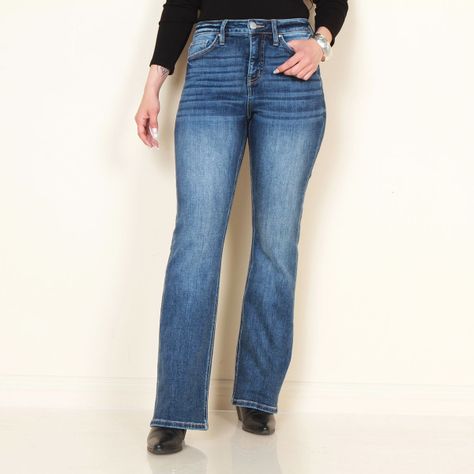 Jeans Tiro Alto Pretina Basica 1 Boton Recto-0