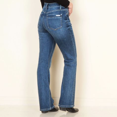 Jeans Tiro Alto Pretina Basica 1 Boton Recto-1
