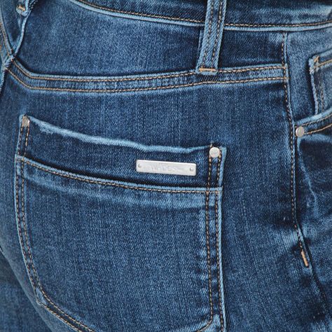 Jeans Tiro Alto Pretina Basica 1 Boton Recto-6