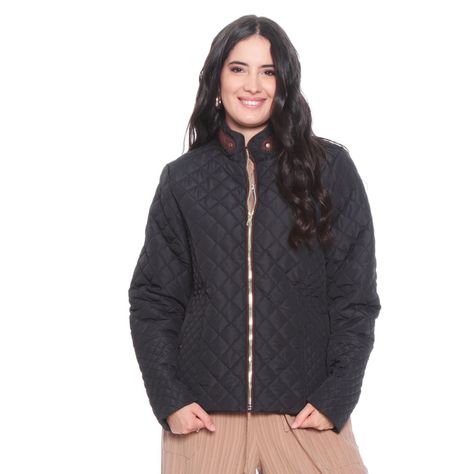 Parka Manga Larga Cuello Mao Con Bolsillo Ojal Y Rib En Costado-0