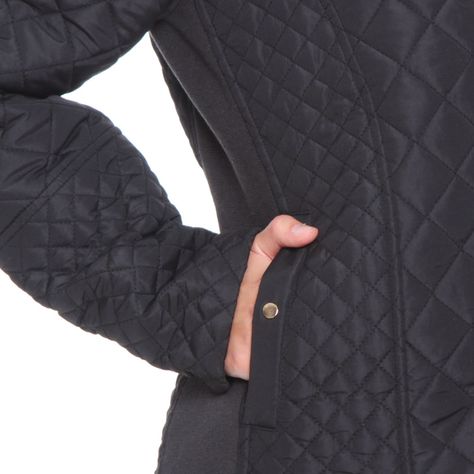 Parka Manga Larga Cuello Mao Con Bolsillo Ojal Y Rib En Costado-3