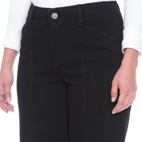 Jeans Wide Leg Tiro Alto Pretina Interna 1 Boton Corte Centro-3