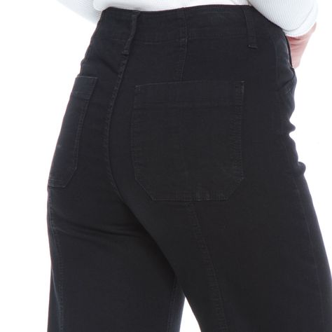 Jeans Wide Leg Tiro Alto Pretina Interna 1 Boton Corte Centro-6