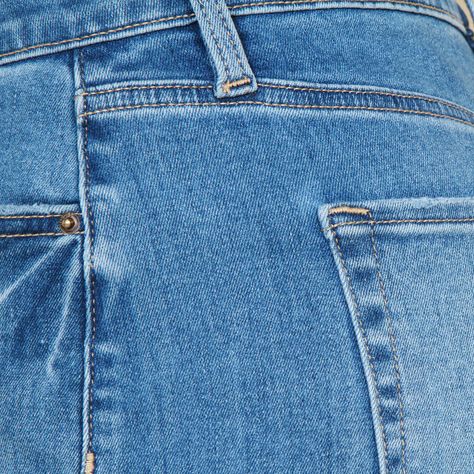 Jeans Crop Tiro Alto Pretina Basica 1 Boton Basta Roll Up-9