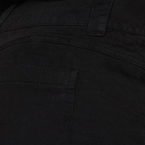 Pantalon Tiro Alto Denim Con Bolsillos 2 Botones-1
