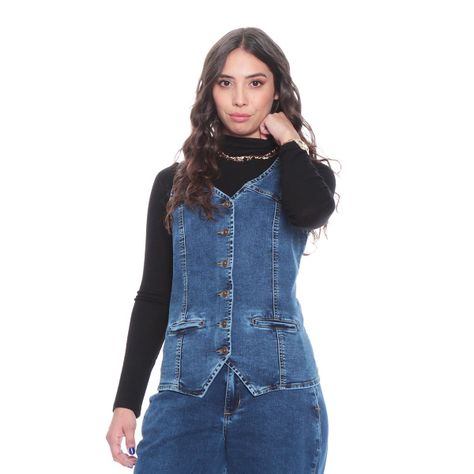 Chaqueta Vest Cortes Y Bolsillos Vivo-0