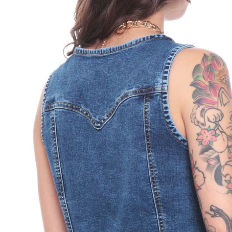 Chaqueta Vest Cortes Y Bolsillos Vivo-7