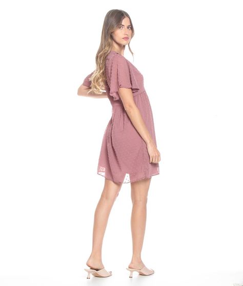 Vestido Corto Manga Campana-1