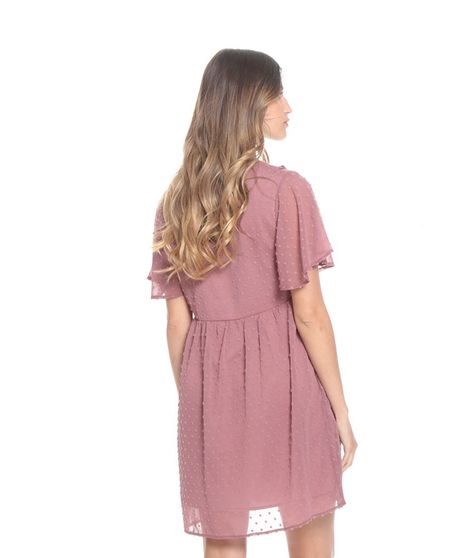 Vestido Corto Manga Campana-2