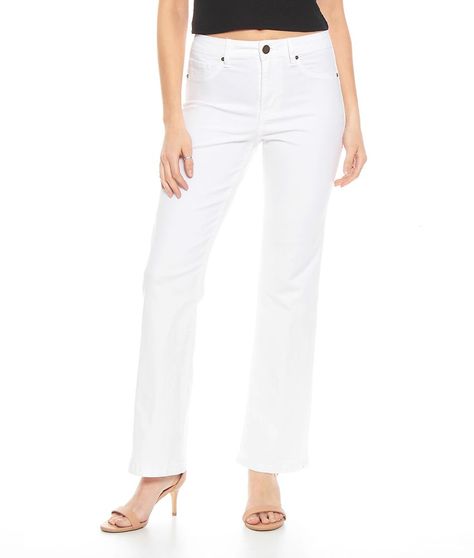 Pantalon Recto Color Tiro Alto Push In Push Up Pretina Basica Un Boton-0