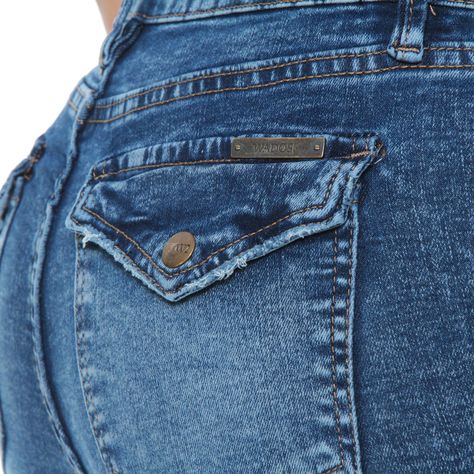 Jeans Recto Tiro Medio Pretina Basica 1 Boton-7