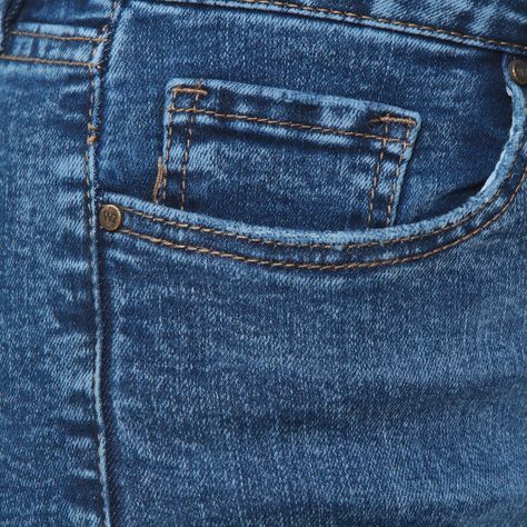 Jeans Recto Tiro Medio Pretina Basica 1 Boton-8