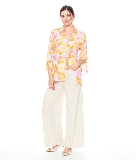 Blusa Plisada M 3/4 Estampada-5