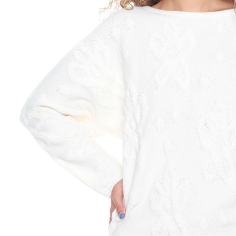 Sweater Manga Larga Escote Redondo Solido-1
