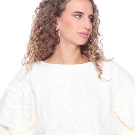 Sweater Manga Larga Escote Redondo Solido-2