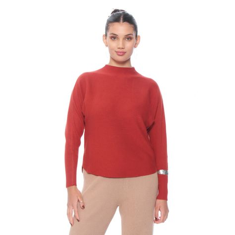 Sweater Manga Codo Cuello Subido-0