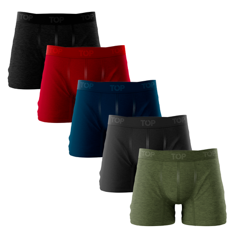 Boxer Medio Algodón Pack 5 Guerreros C2 TOP-0