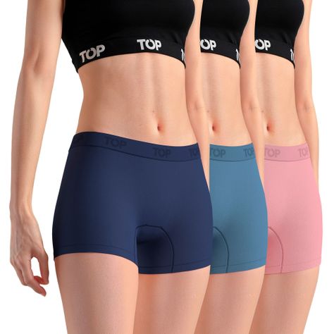 Bóxer Corto MUJER Microfibra Sin Costuras Pack 3 C3 TOP-0