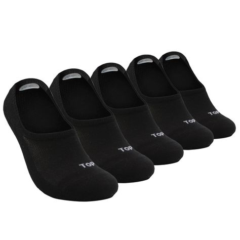 Calcetines Invisibles Mujer Negros Pack 5 TOP-0